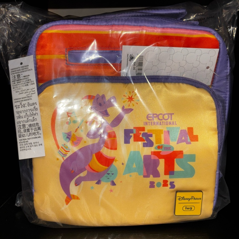 Disney EPCOT 2025 Festival of the Arts Figment Lug Ranger Crossbody Bag - NWT